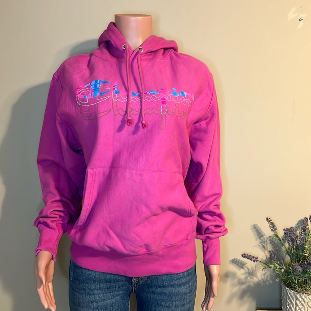 Pink Champion hoodie